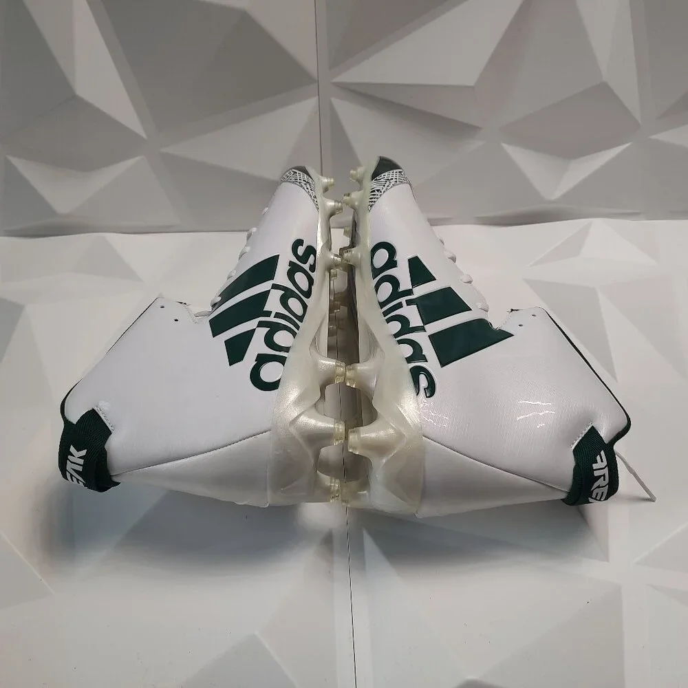 Adidas Mens Football Cleats 17 White Green Shoe Lacrosse Freak X Carbon High - Picture 7 of 15
